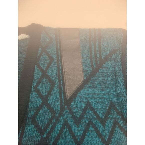 Vintage Leather Panel Detail Sweater - Picture 3 of 9